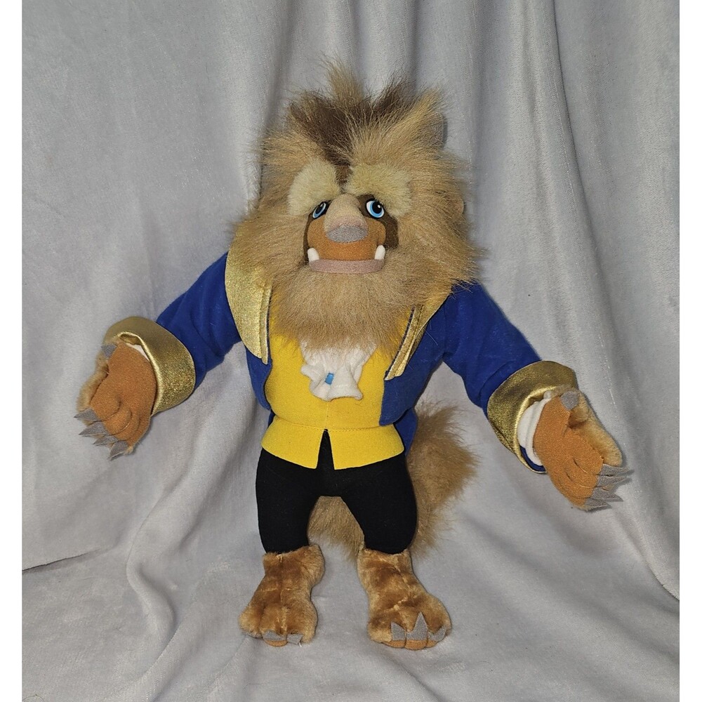 Disney Beast Plush Vintage 1992 Beauty And The Beast 15" Stuffed Animal Toy